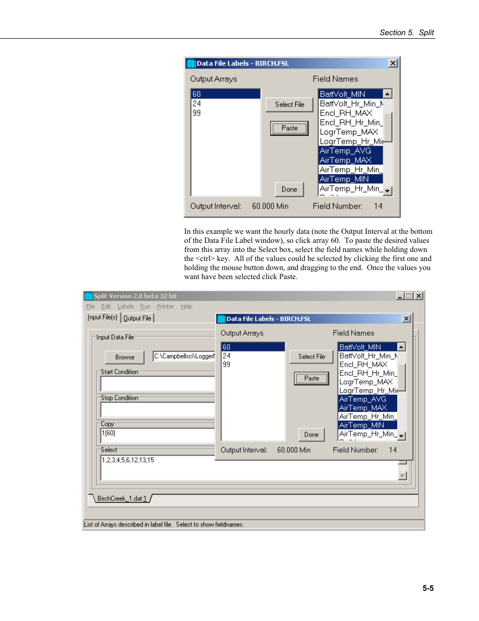 Campbell Scientific PC400 Datalogger Support Software User Manual | Page 53 / 254