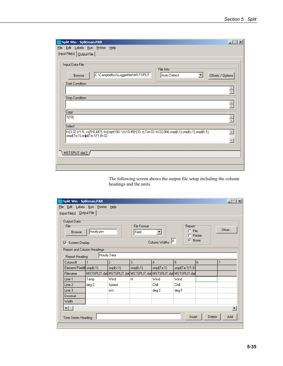 Campbell Scientific PC400 Datalogger Support Software User Manual | Page 83 / 254