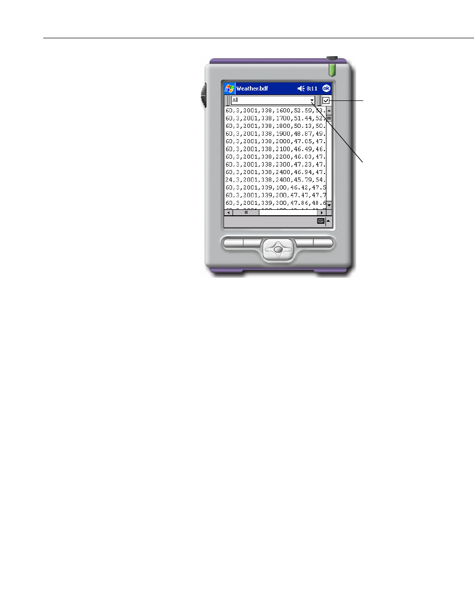 4 viewing datalogger program files | Campbell Scientific PConnectCE Software for Pocket PC PDAs User Manual | Page 28 / 32