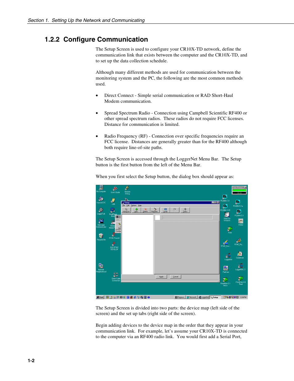 2 configure communication | Campbell Scientific PONDVIEW Real-Time Monitoring & Control Software User Manual | Page 12 / 38