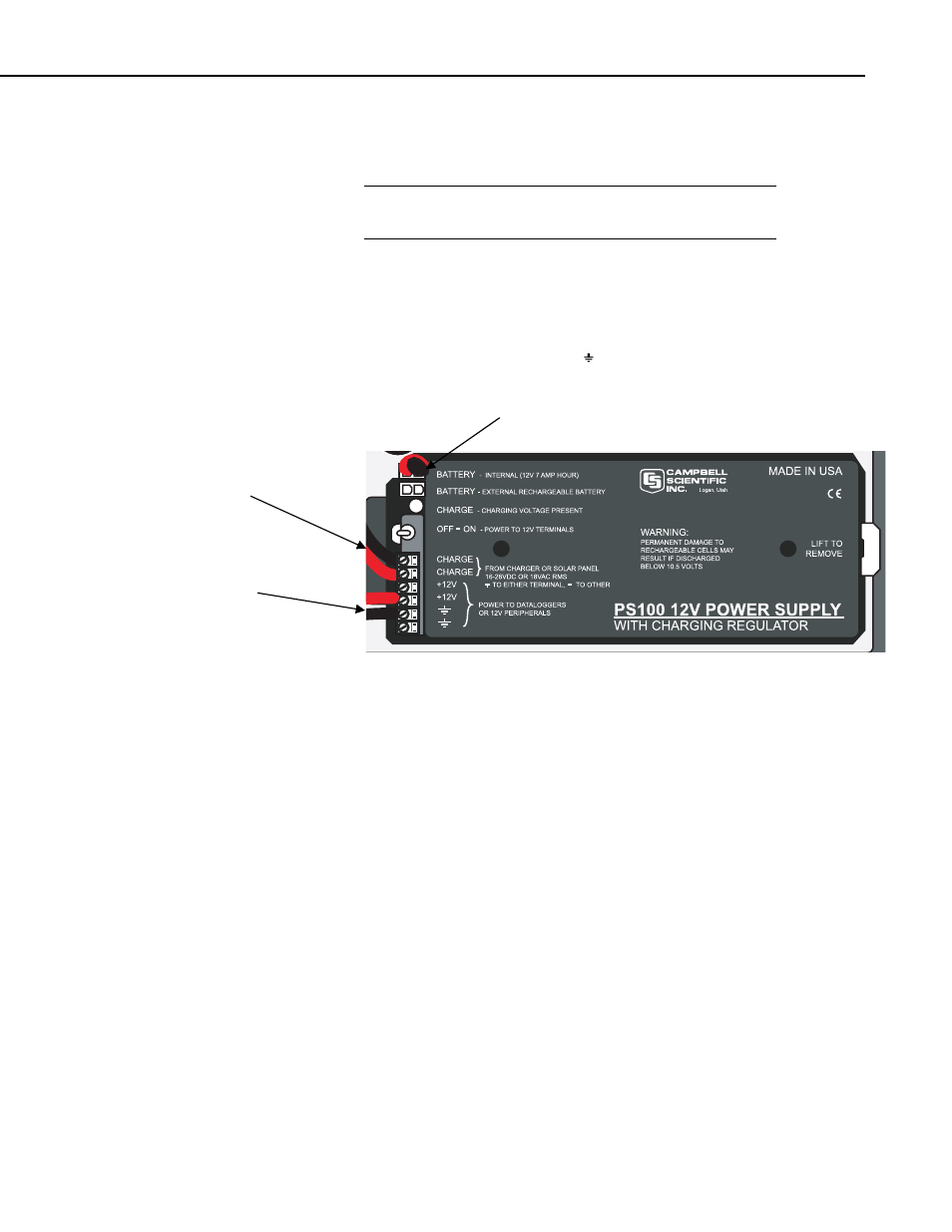 Campbell Scientific PS100 Power Supply, CH100 Regulator, and A100 and A105 Adapters User Manual | Page 7 / 12