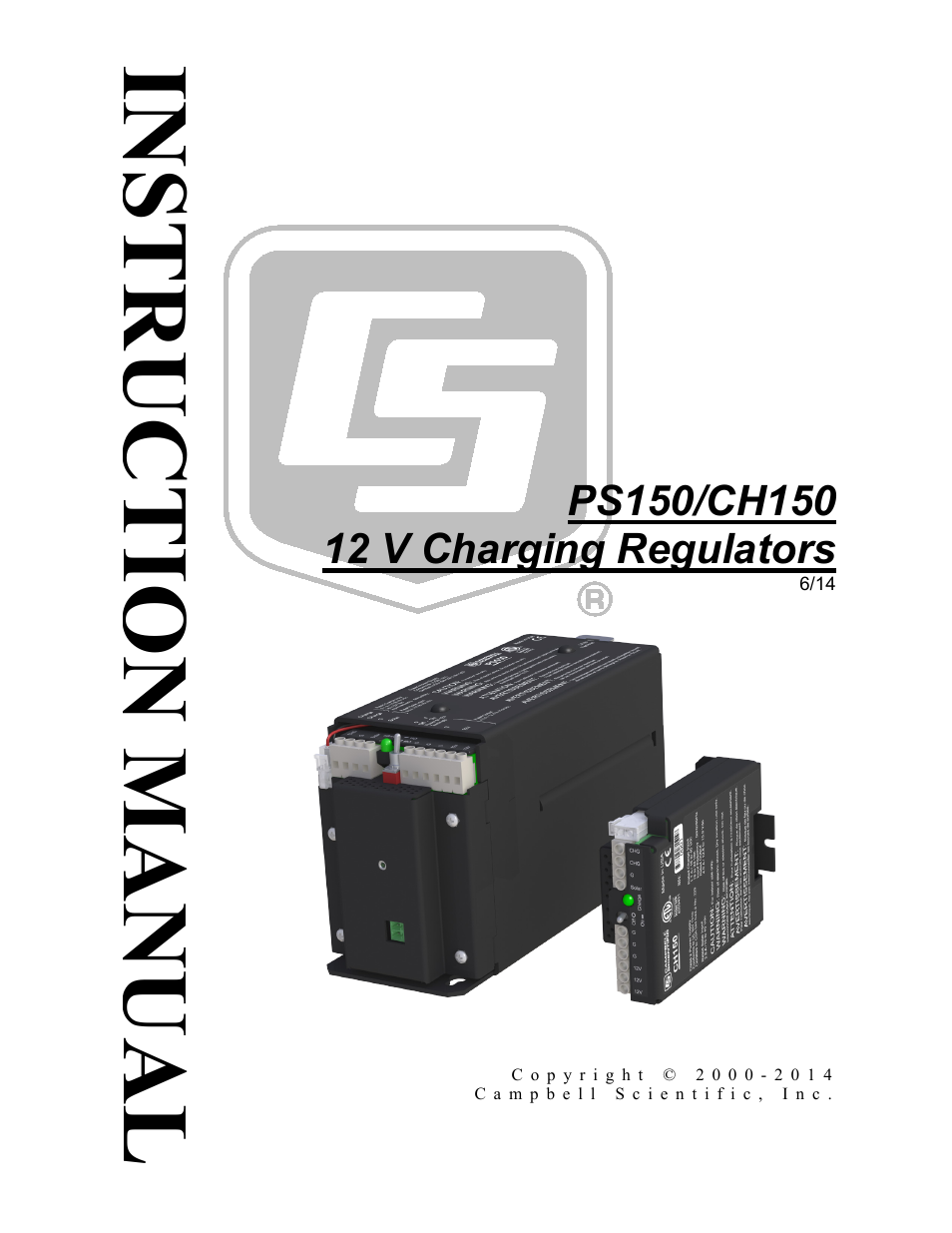 Campbell Scientific PS150/CH150 12 V Charging Regulators User Manual | 26 pages