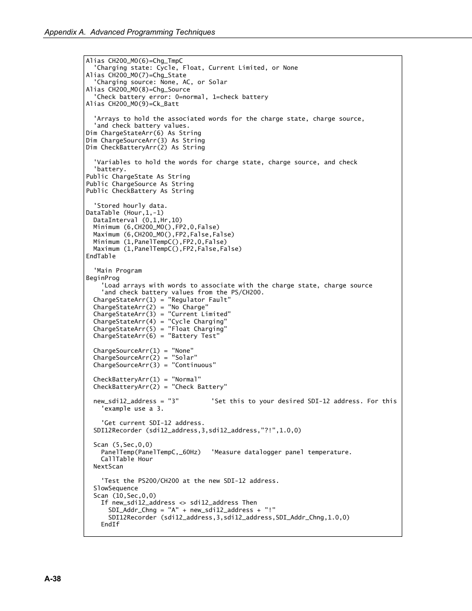 Campbell Scientific PS200/CH200 12 V Charging Regulators User Manual | Page 100 / 104