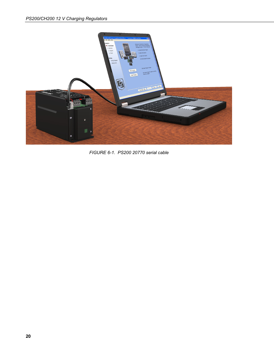 1. ps200, Serial cable | Campbell Scientific PS200/CH200 12 V Charging Regulators User Manual | Page 28 / 104