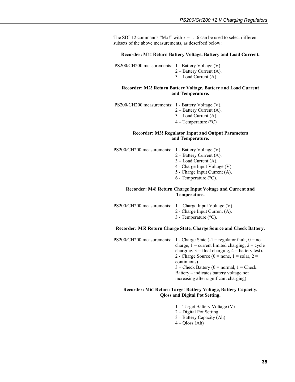 Campbell Scientific PS200/CH200 12 V Charging Regulators User Manual | Page 43 / 104