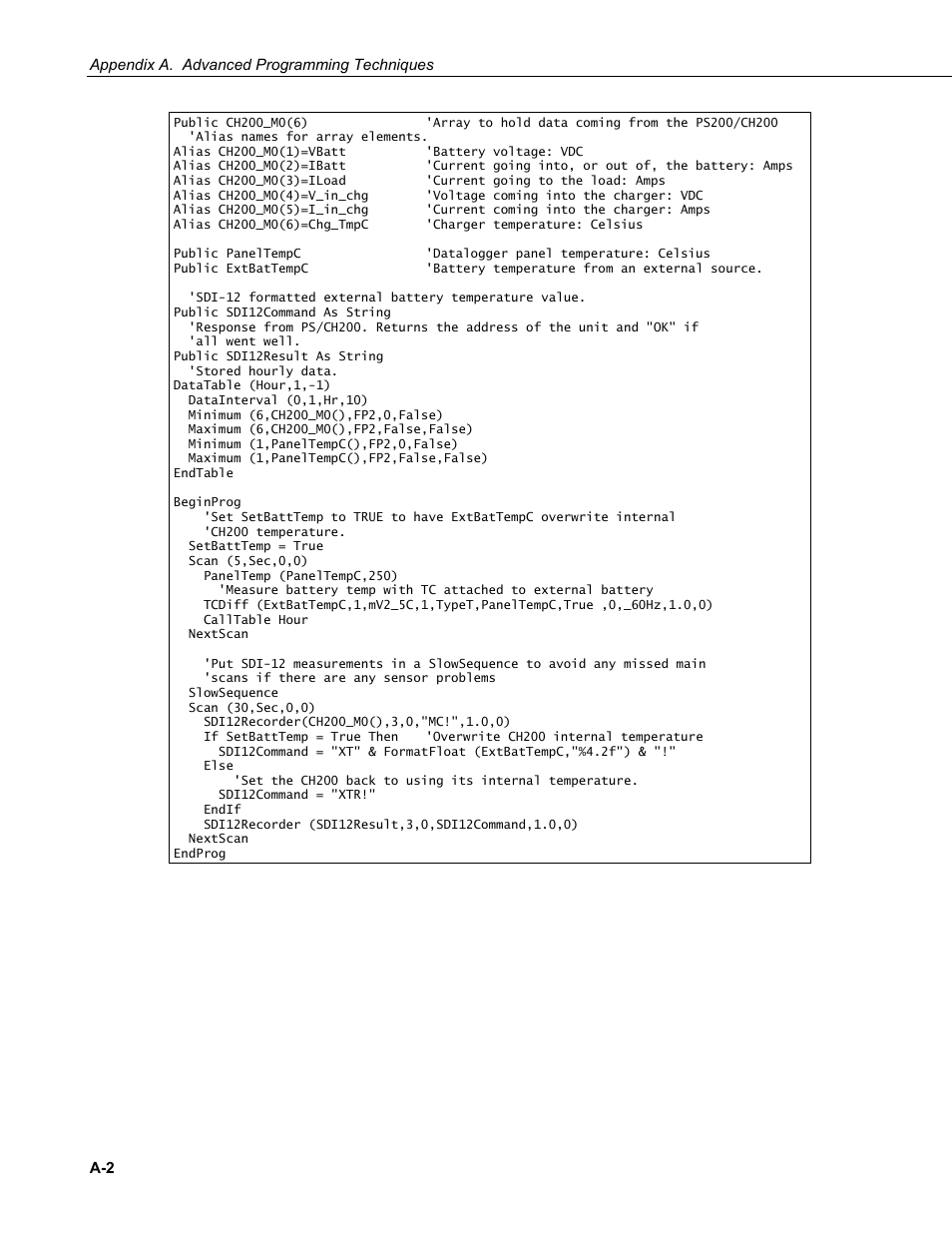 Campbell Scientific PS200/CH200 12 V Charging Regulators User Manual | Page 64 / 104