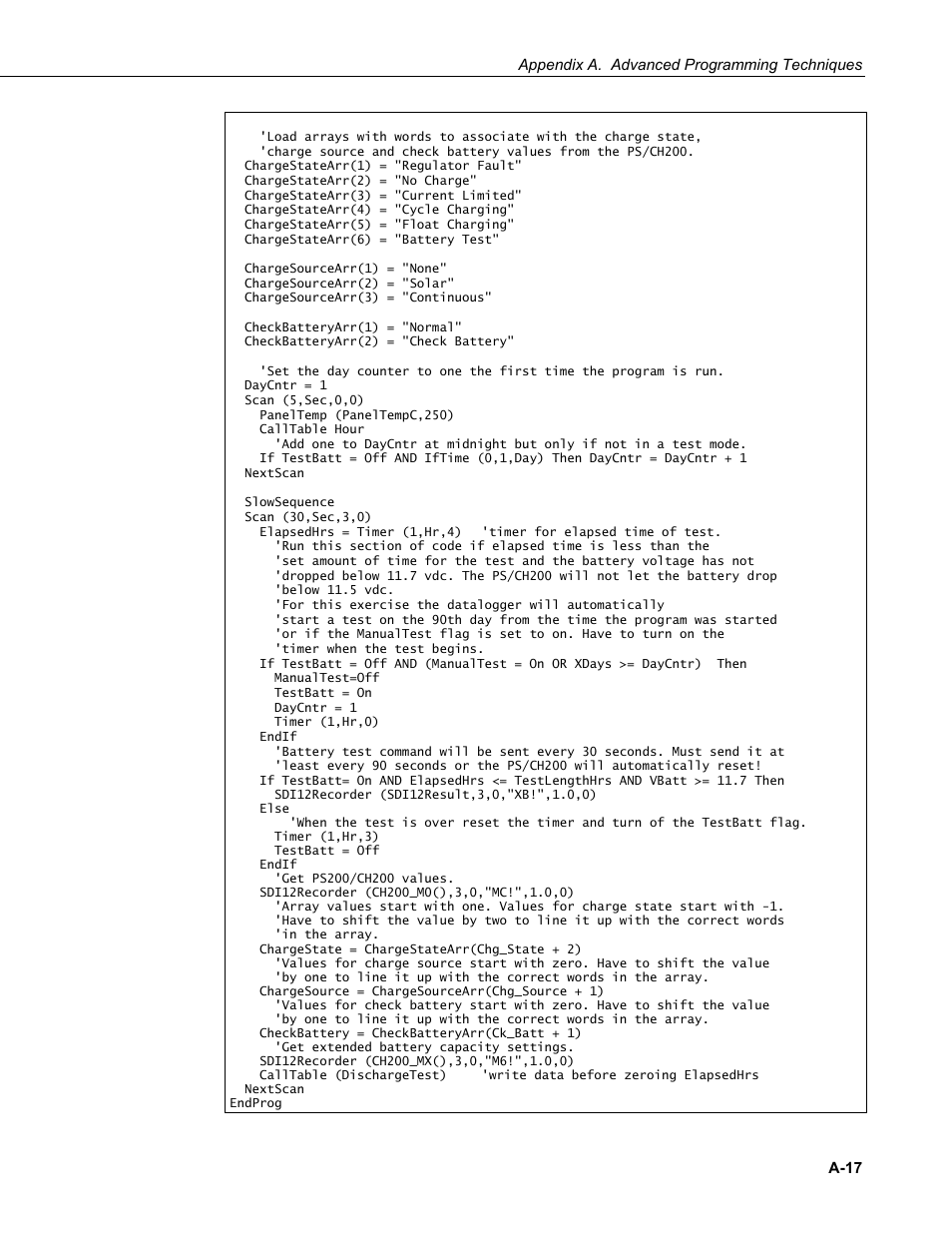 Campbell Scientific PS200/CH200 12 V Charging Regulators User Manual | Page 79 / 104