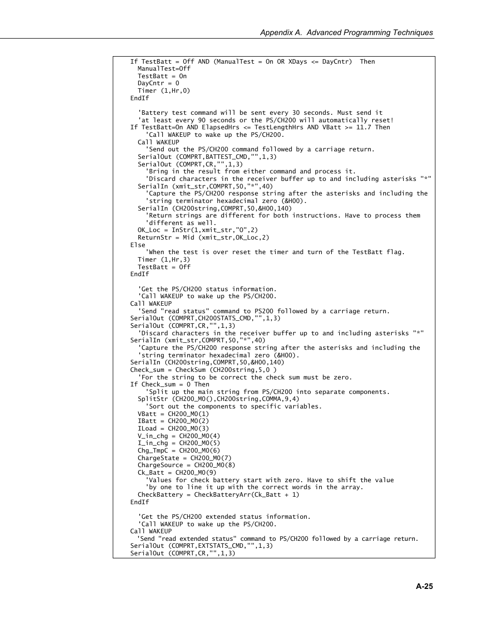 Campbell Scientific PS200/CH200 12 V Charging Regulators User Manual | Page 87 / 104
