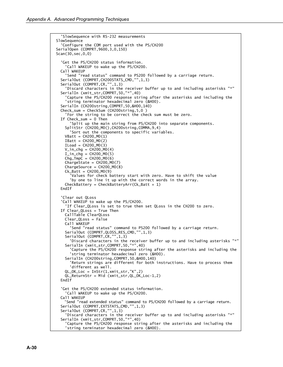 Campbell Scientific PS200/CH200 12 V Charging Regulators User Manual | Page 92 / 104