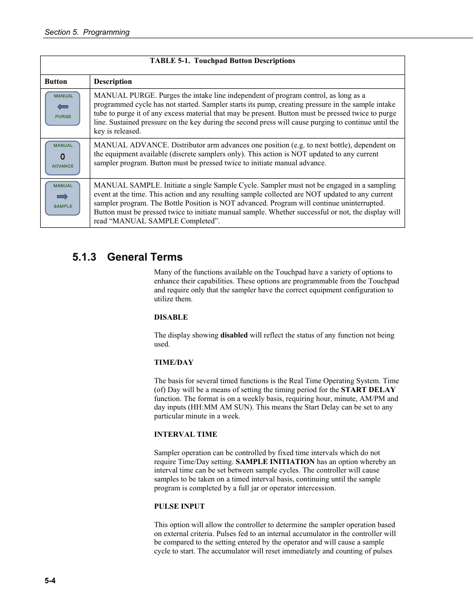 3 general terms, General terms -4 | Campbell Scientific PVS4100/4120/4150 Portable Automatic Samplers User Manual | Page 44 / 96