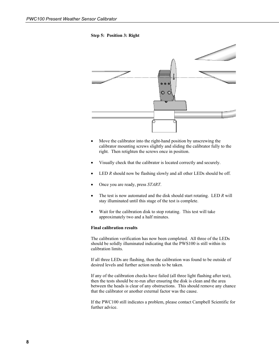 Campbell Scientific PWC100 Present Weather Sensor Calibrator User Manual | Page 14 / 22