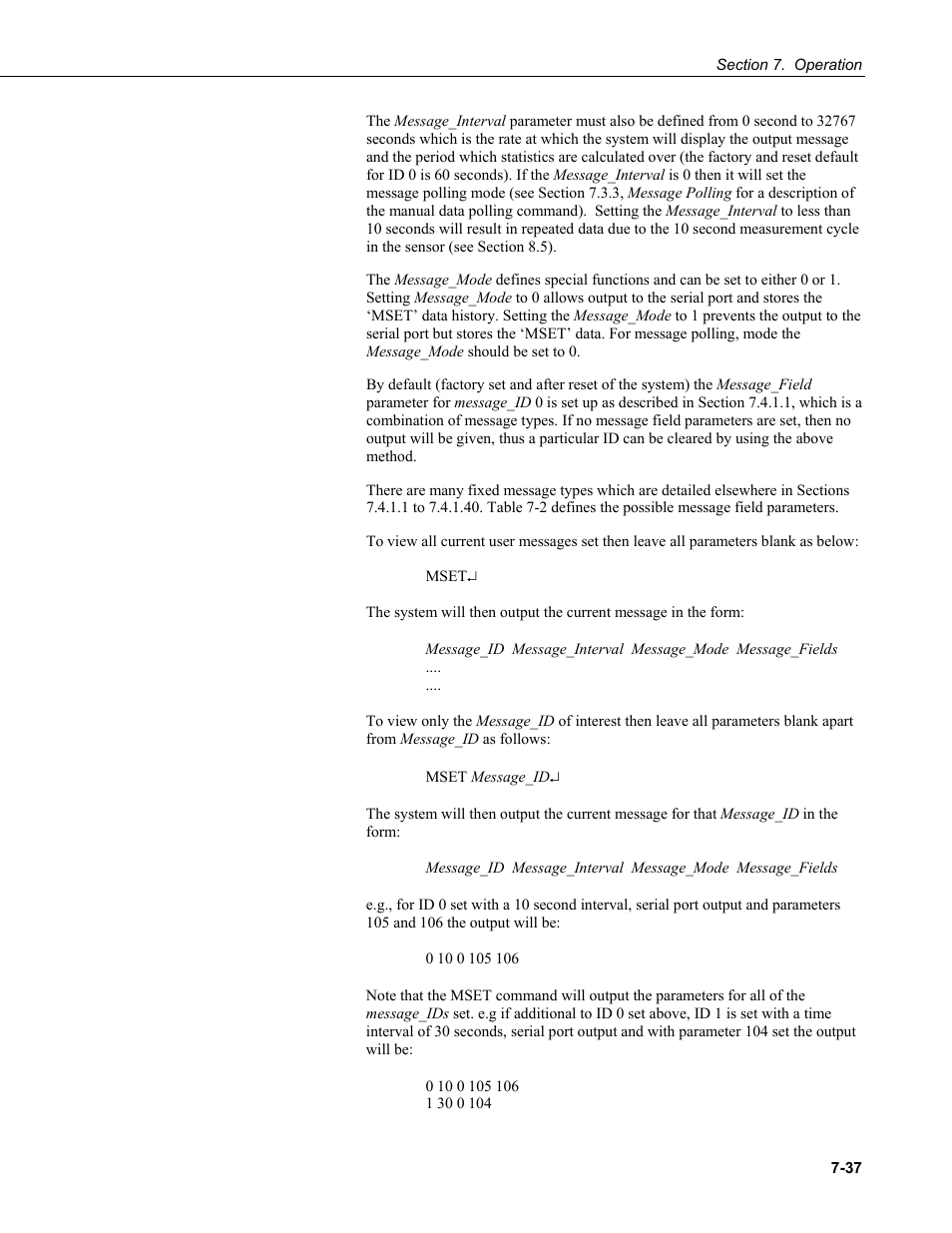 Campbell Scientific PWS100 Present Weather Sensor User Manual | Page 73 / 134