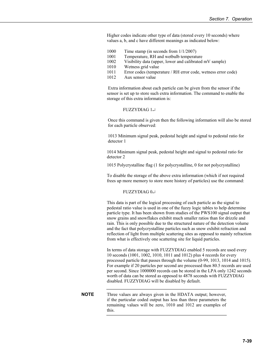 Campbell Scientific PWS100 Present Weather Sensor User Manual | Page 75 / 134