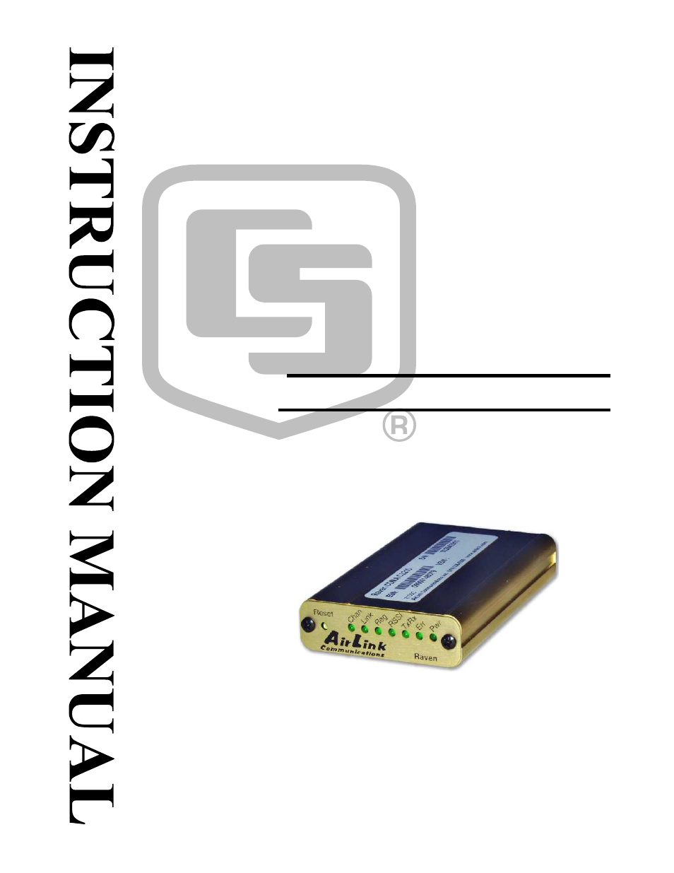 Campbell Scientific Raven110 GPRS/EDGE Digital Cellular Modem User Manual | 38 pages