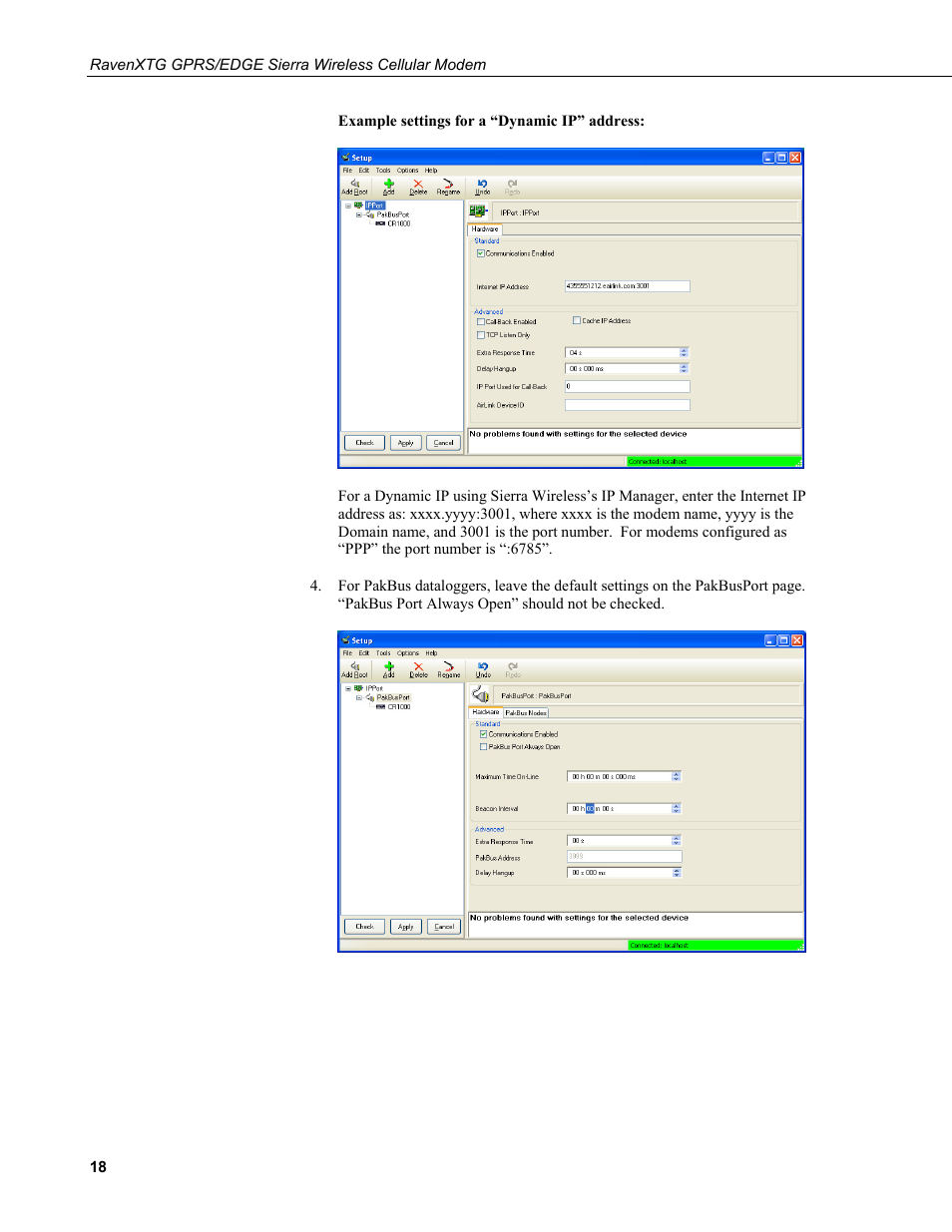 Campbell Scientific RavenXTG Sierra Wireless Cellular Modem User Manual | Page 24 / 54