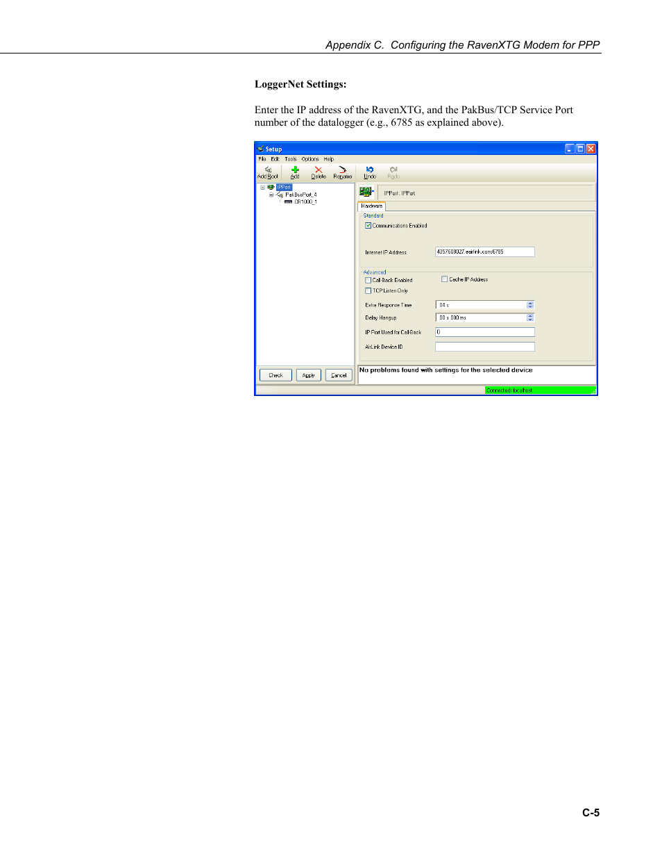 Campbell Scientific RavenXTG Sierra Wireless Cellular Modem User Manual | Page 41 / 54