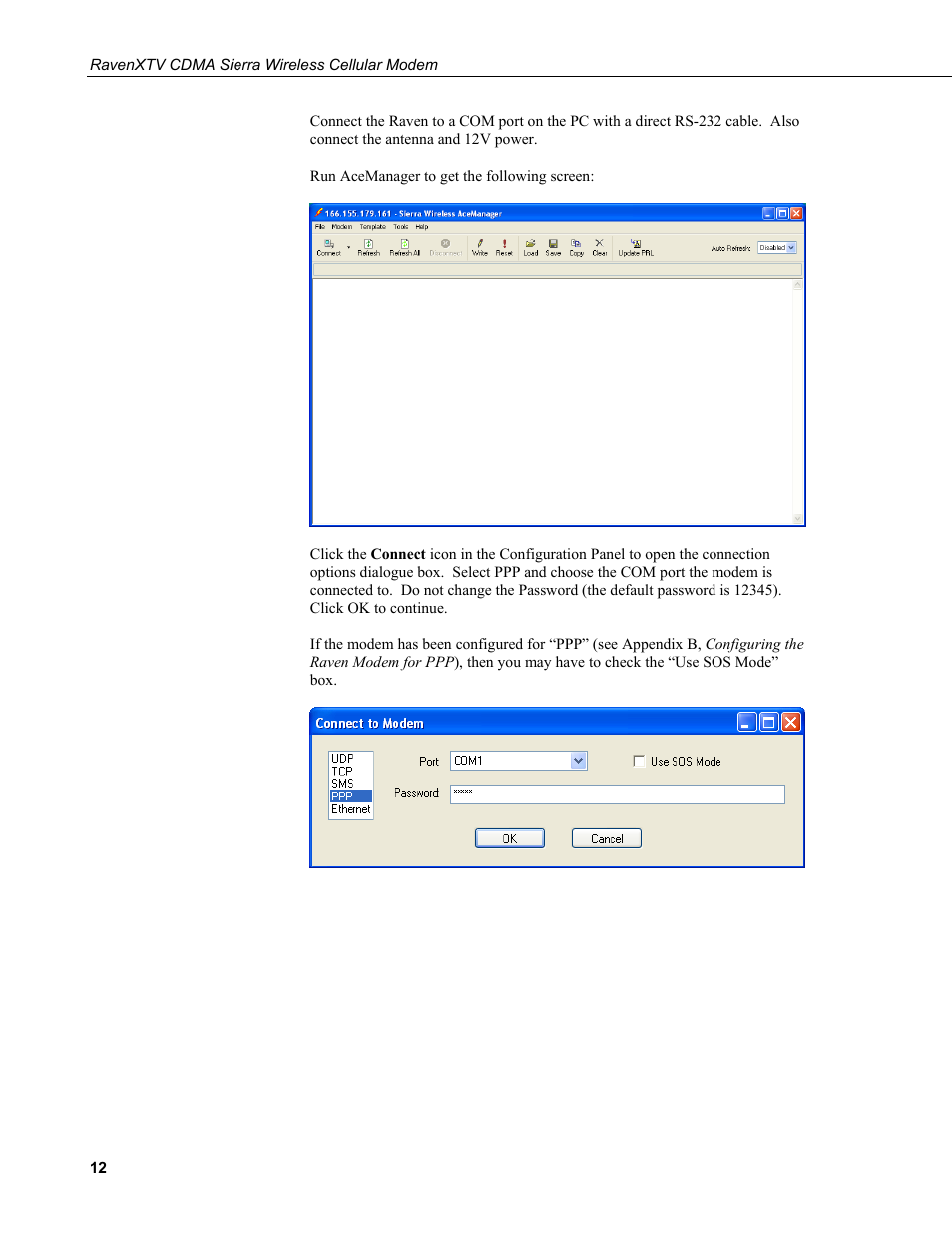 Campbell Scientific RavenXTV CDMA Sierra Wireless Cellular Modem User Manual | Page 18 / 48
