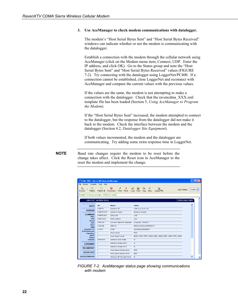 Campbell Scientific RavenXTV CDMA Sierra Wireless Cellular Modem User Manual | Page 28 / 48