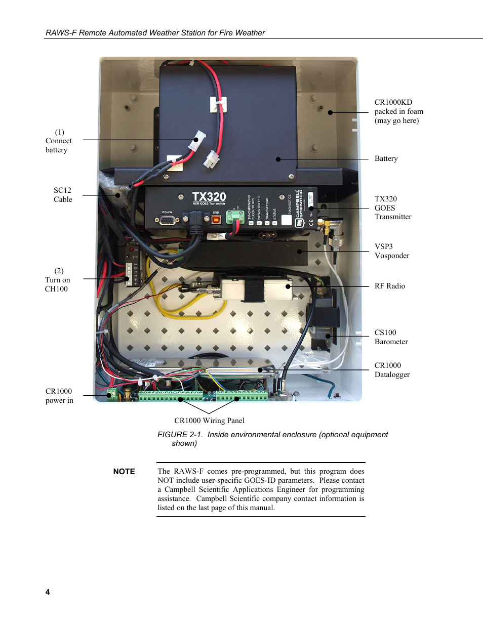 Campbell Scientific RAWS-F Remote Automated Weather Station for Fire Weather User Manual | Page 12 / 58