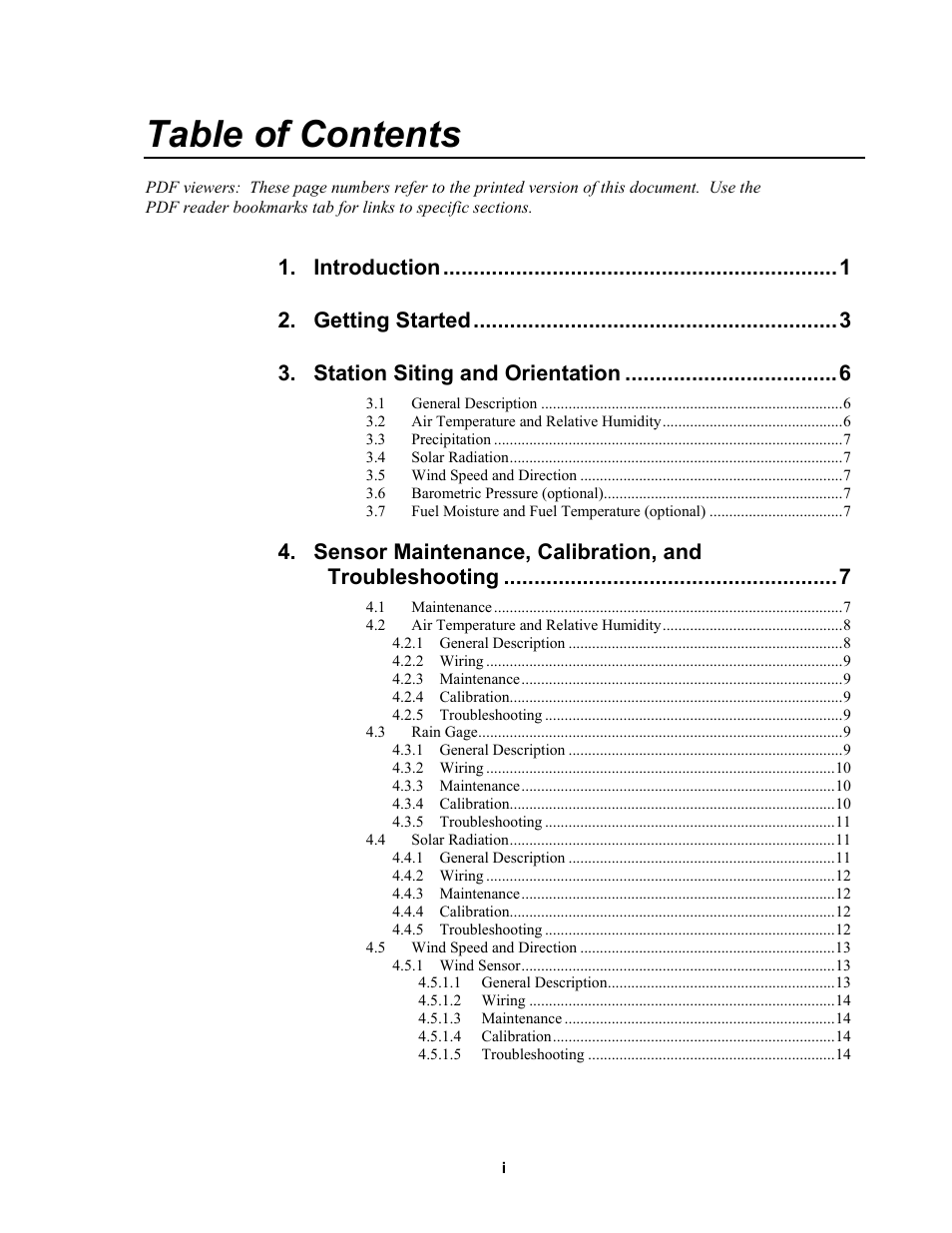 Campbell Scientific RAWS-F Remote Automated Weather Station for Fire Weather User Manual | Page 5 / 58