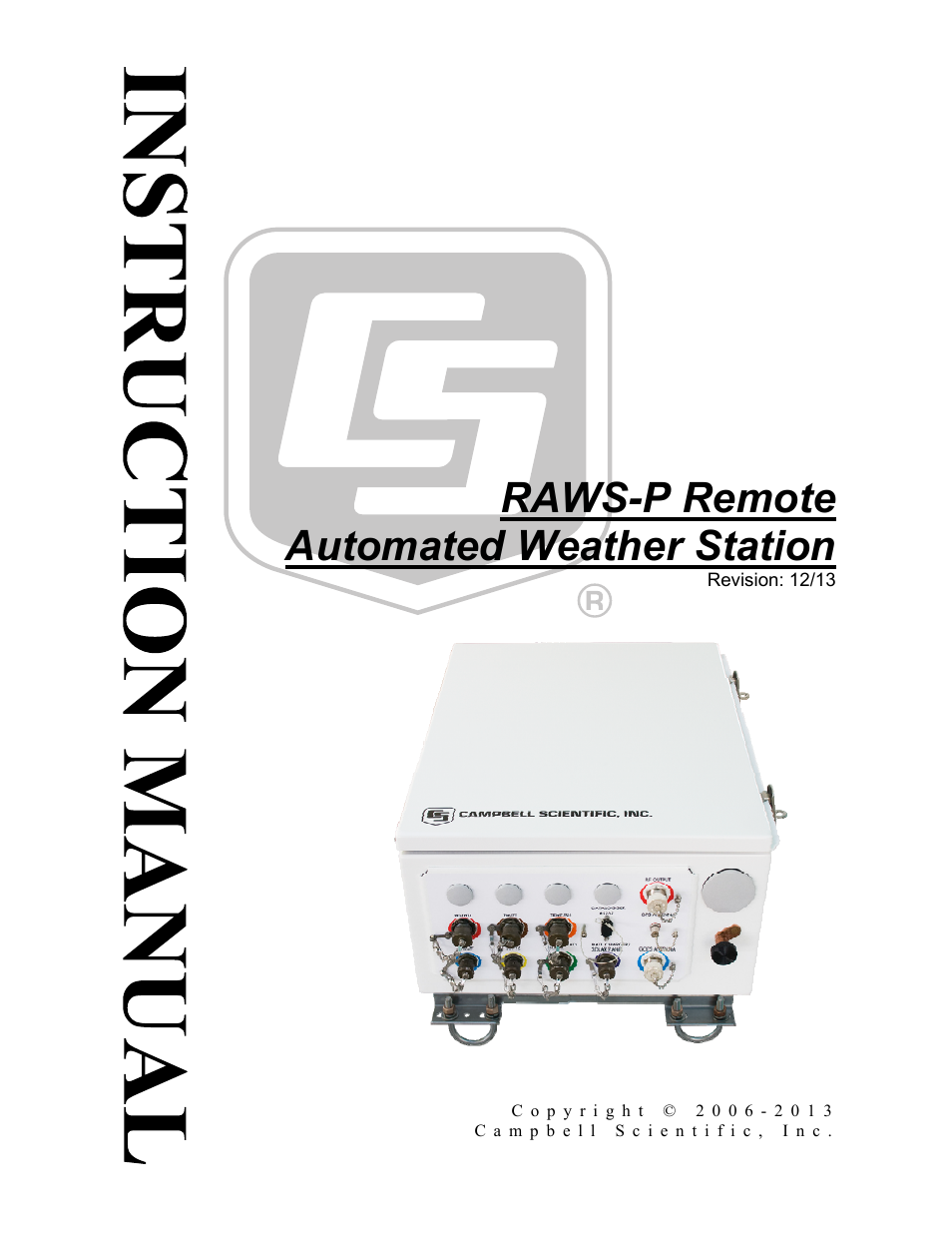 Campbell Scientific RAWS-P Remote Automated Weather Station User Manual | 34 pages