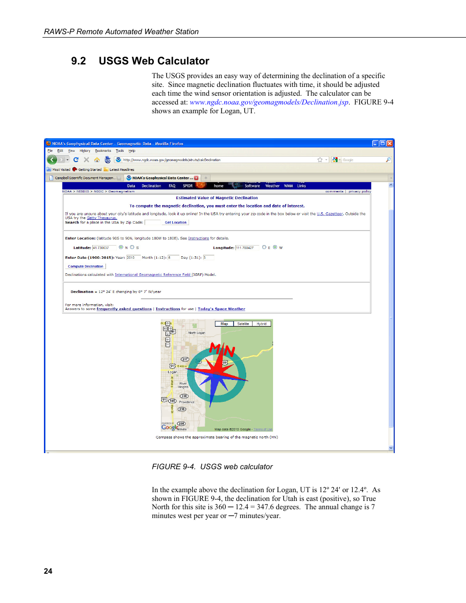 2 usgs web calculator, Usgs web calculator, 4. usgs | Calculator | Campbell Scientific RAWS-P Remote Automated Weather Station User Manual | Page 32 / 34