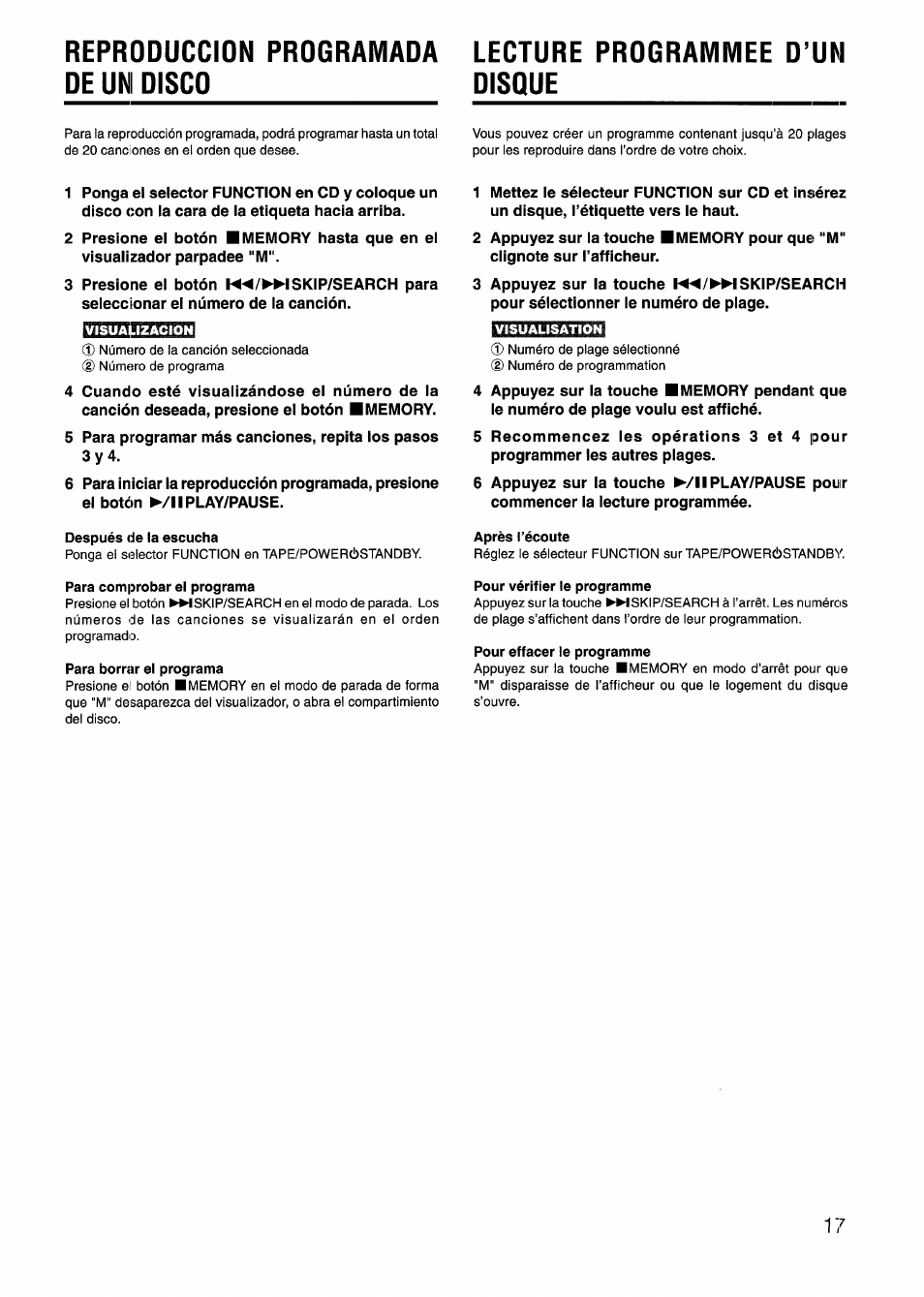 Aiwa CD-DW420 U User Manual | Page 17 / 28