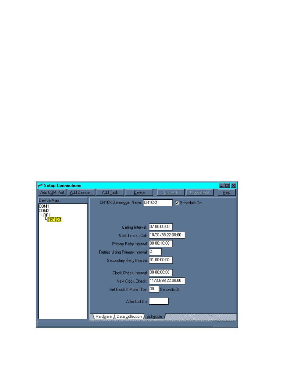 3 automated data collection - pc208w | Campbell Scientific RF300-Series DRL VHF/UHF Radio Transceivers User Manual | Page 32 / 64