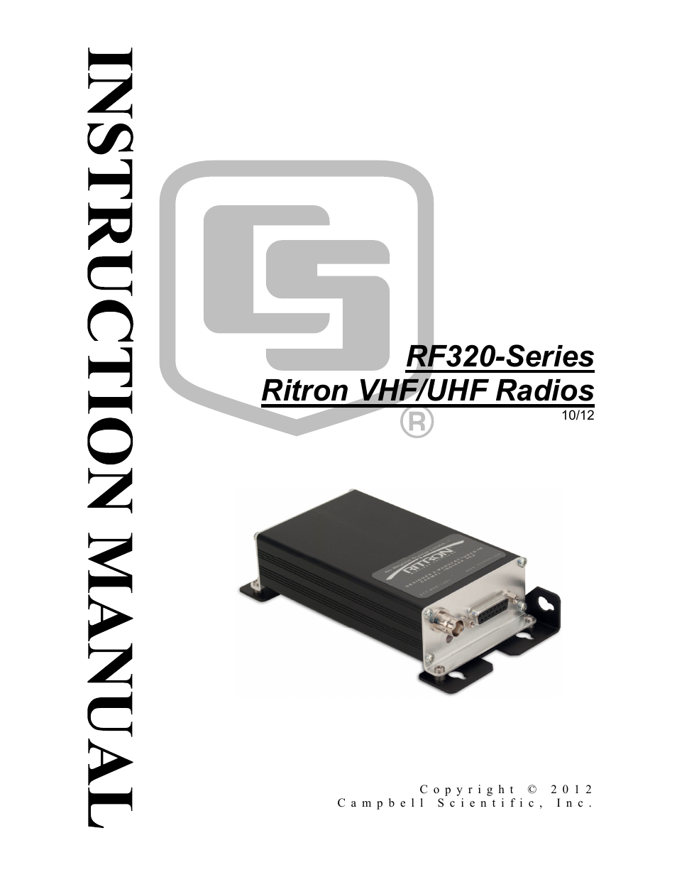 Campbell Scientific RF320-Series Ritron VHF/UHF Radios User Manual | 36 pages