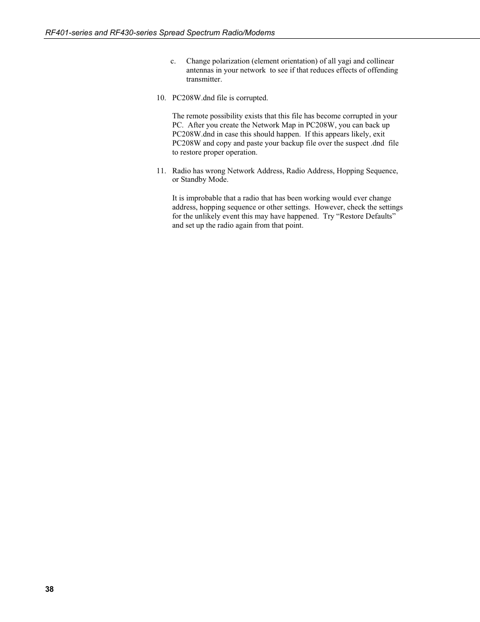 Campbell Scientific RF401-series and RF430-series Spread Spectrum Data Radios/Modems User Manual | Page 50 / 126
