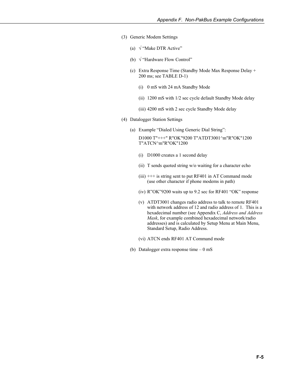 Campbell Scientific RF401-series and RF430-series Spread Spectrum Data Radios/Modems User Manual | Page 79 / 126