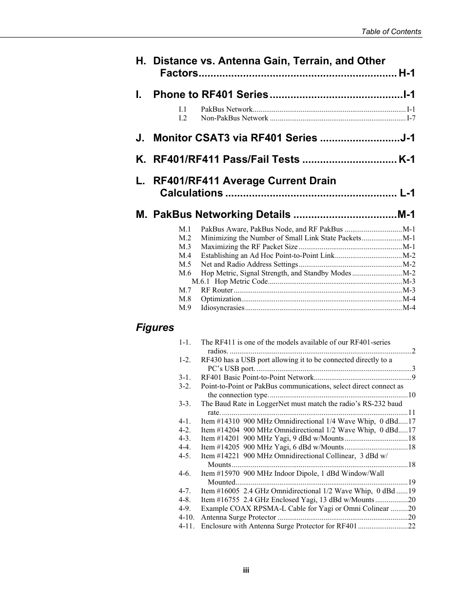 Figures | Campbell Scientific RF401-series and RF430-series Spread Spectrum Data Radios/Modems User Manual | Page 9 / 126