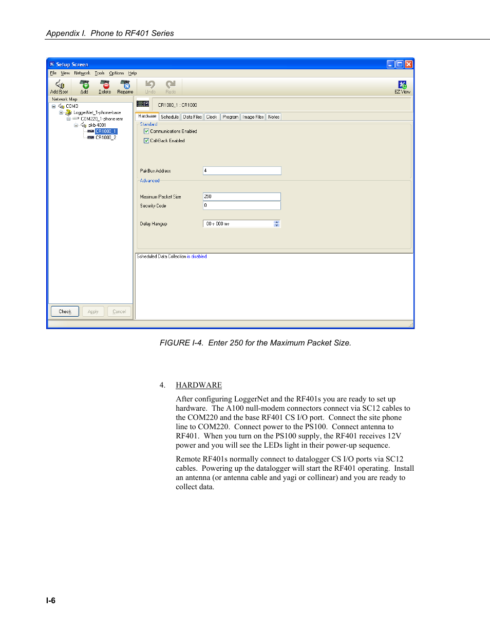 Campbell Scientific RF401-series and RF430-series Spread Spectrum Data Radios/Modems User Manual | Page 96 / 126