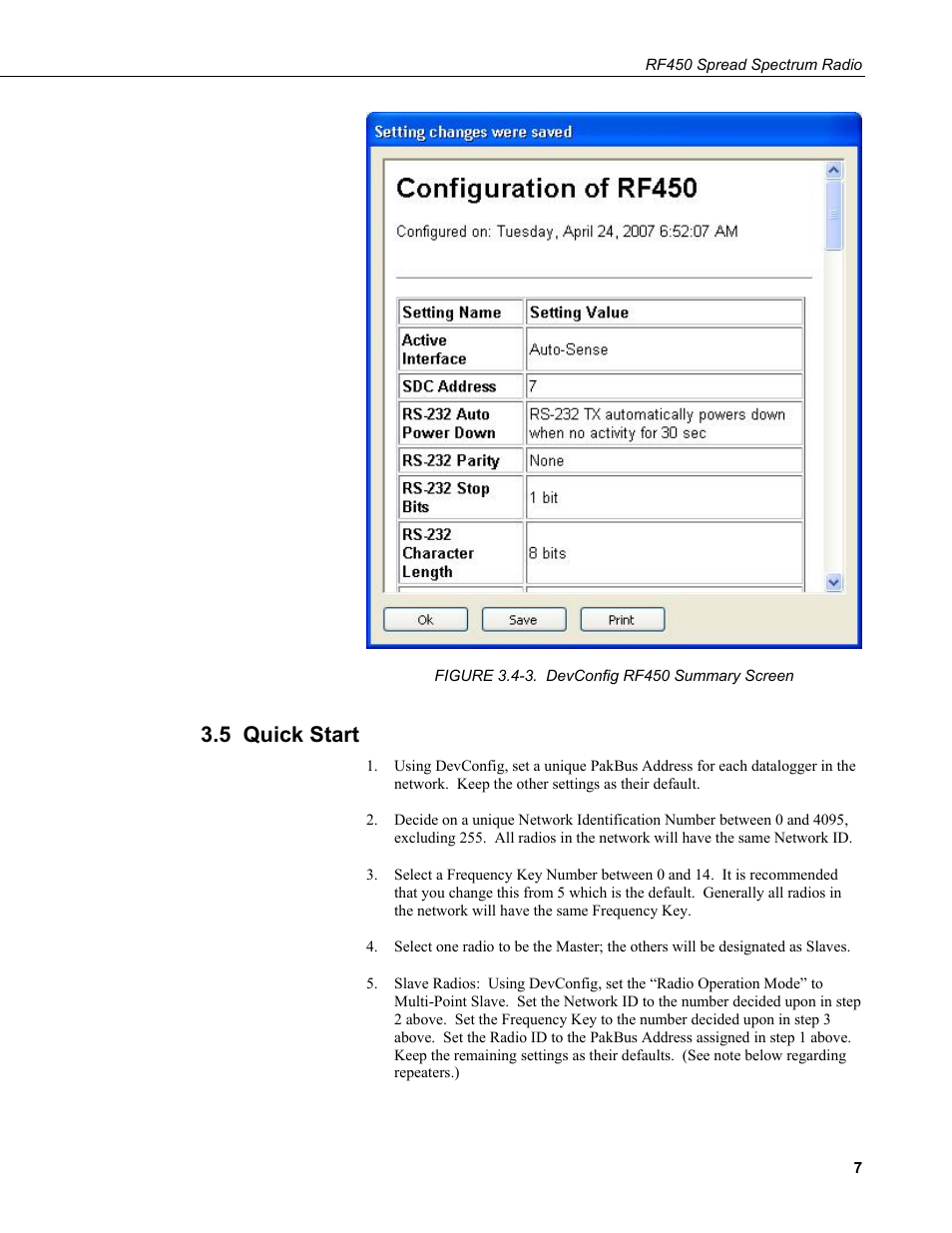 5 quick start | Campbell Scientific RF450 Spread Spectrum Radio User Manual | Page 13 / 42