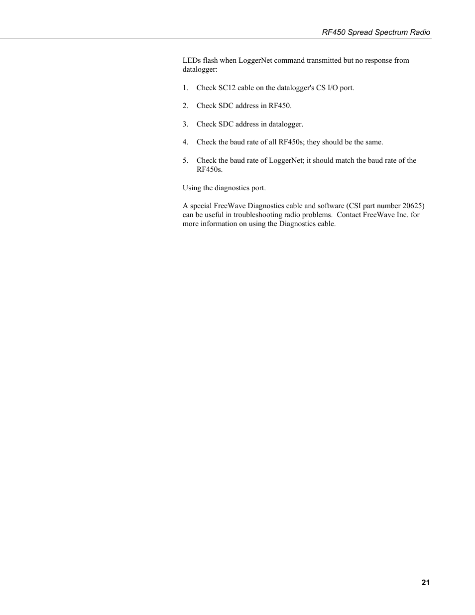 Campbell Scientific RF450 Spread Spectrum Radio User Manual | Page 27 / 42