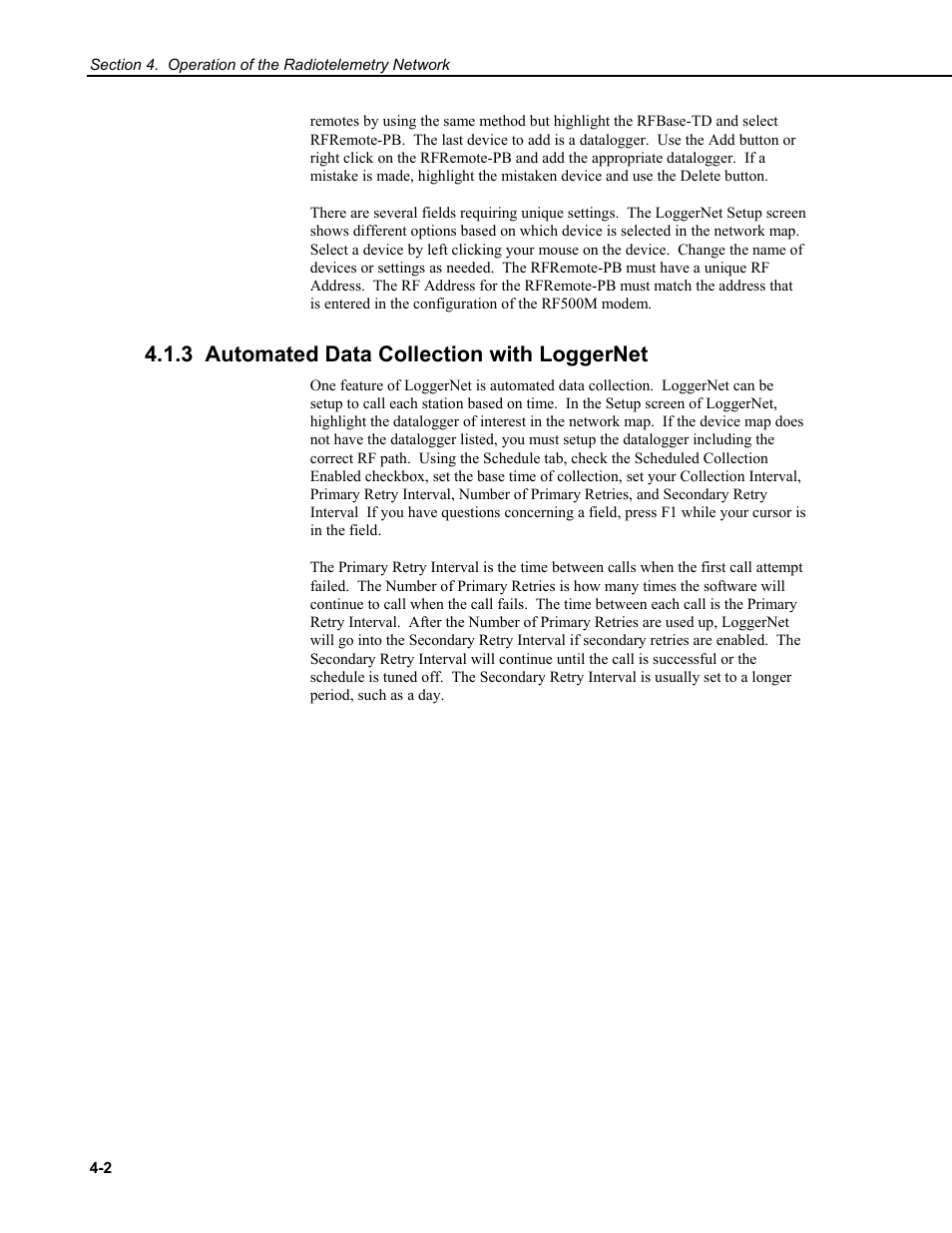 3 automated data collection with loggernet | Campbell Scientific RF500M Radio Modem User Manual | Page 22 / 36