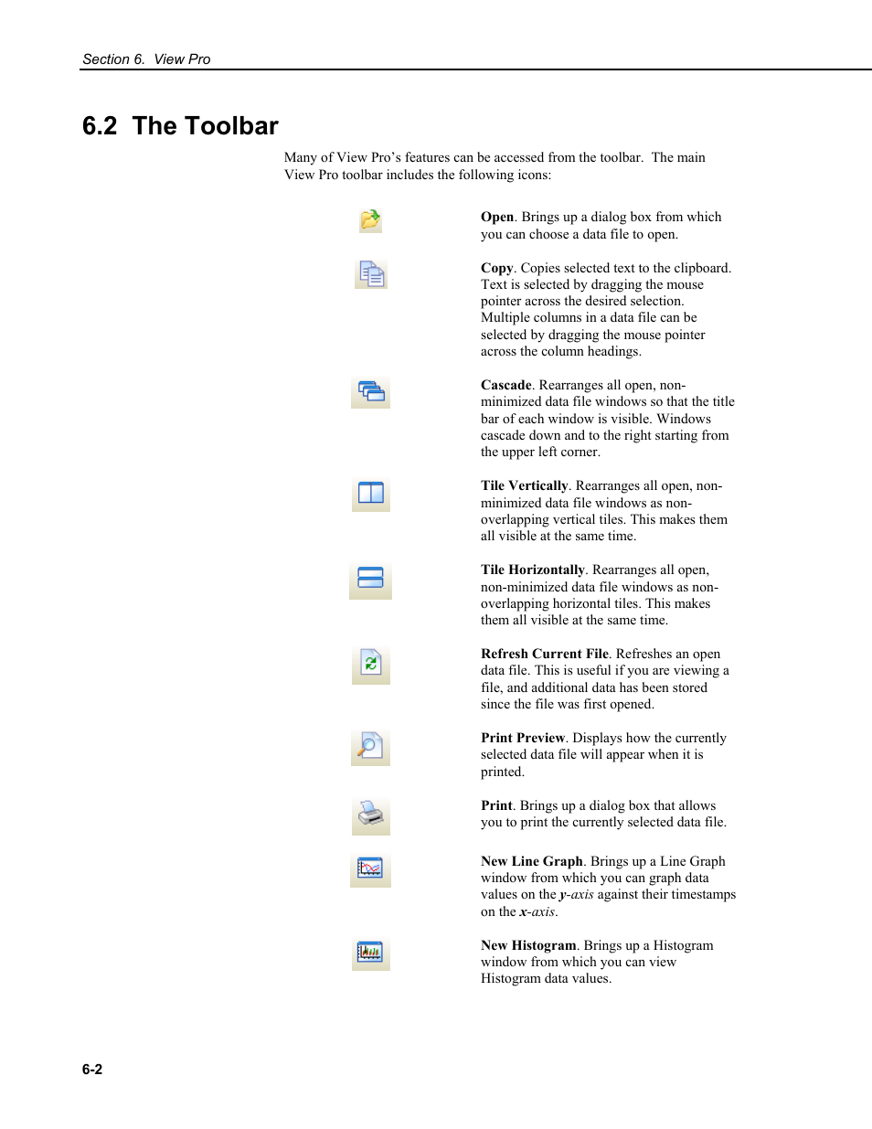 2 the toolbar | Campbell Scientific RTDAQ Software User Manual | Page 120 / 368