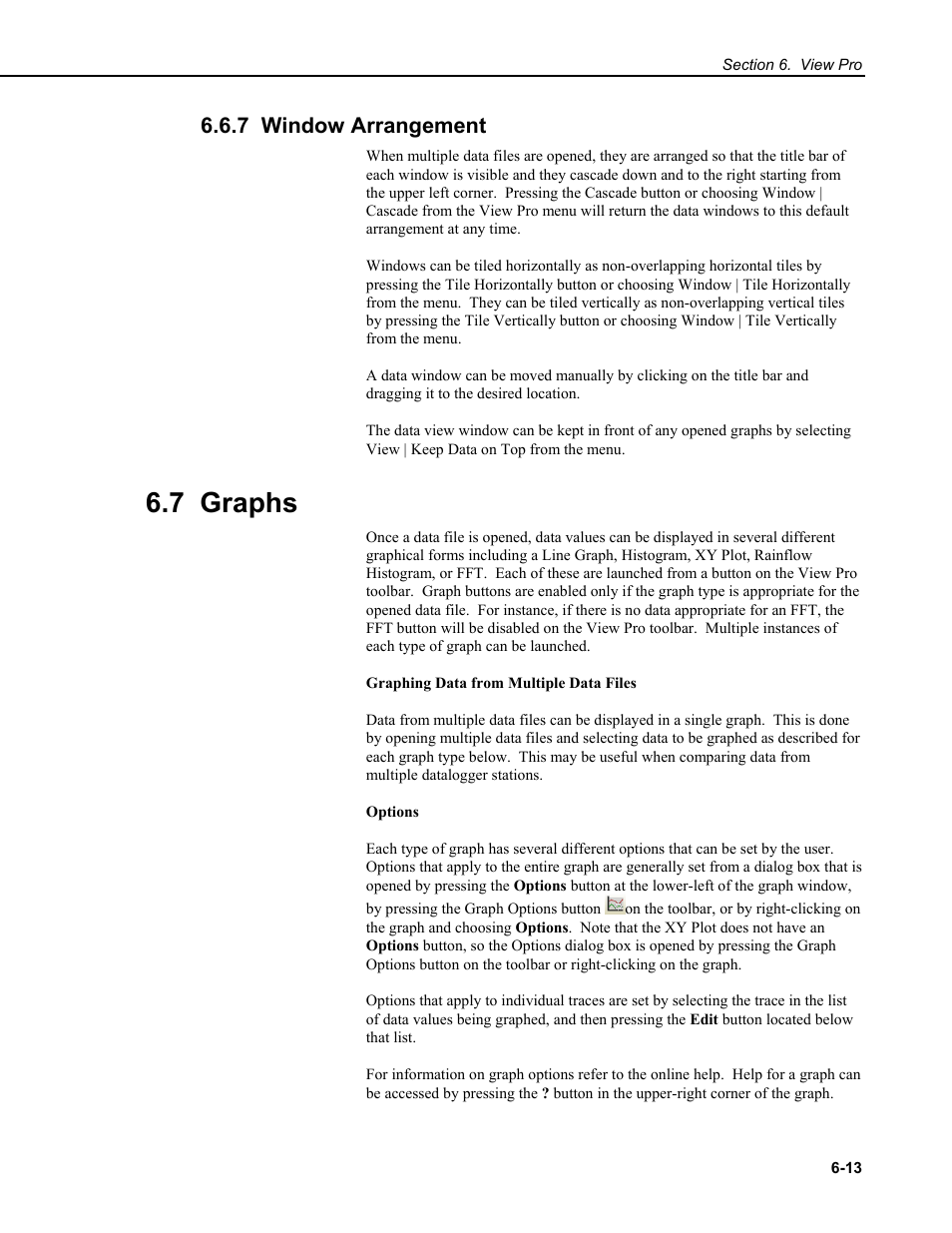 7 window arrangement, 7 graphs | Campbell Scientific RTDAQ Software User Manual | Page 131 / 368