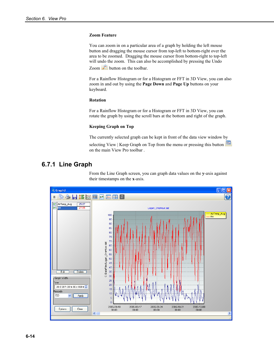 1 line graph | Campbell Scientific RTDAQ Software User Manual | Page 132 / 368