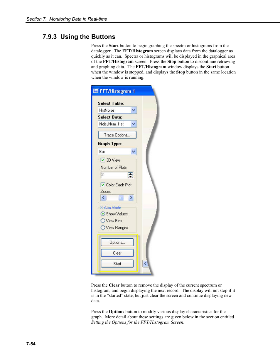 3 using the buttons | Campbell Scientific RTDAQ Software User Manual | Page 206 / 368