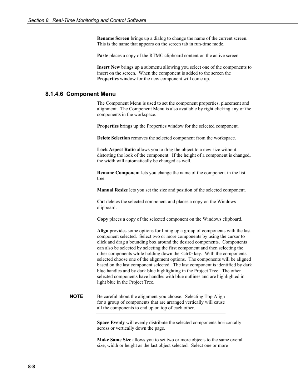 6 component menu | Campbell Scientific RTDAQ Software User Manual | Page 242 / 368