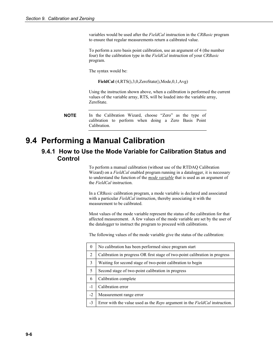 4 performing a manual calibration | Campbell Scientific RTDAQ Software User Manual | Page 260 / 368