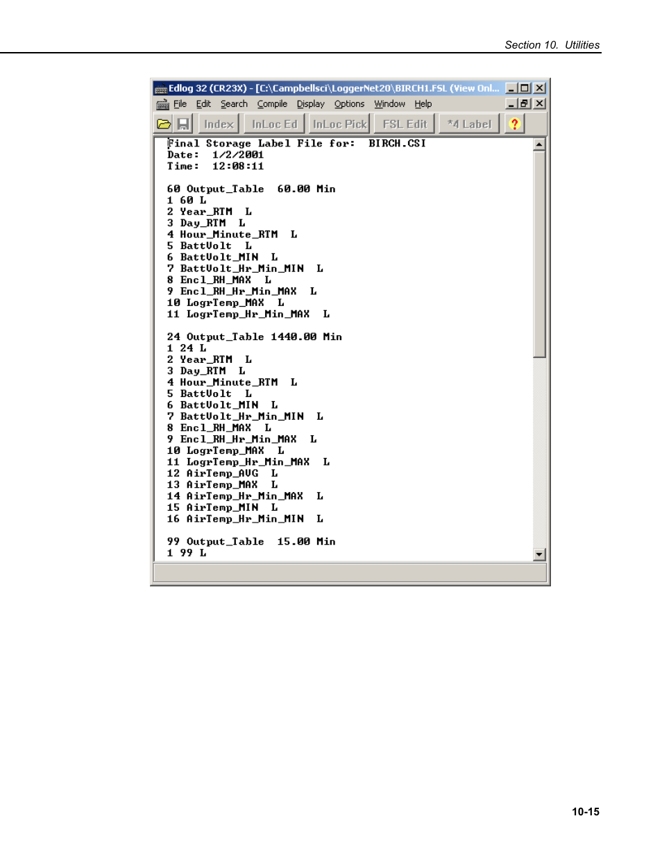 Campbell Scientific RTDAQ Software User Manual | Page 285 / 368