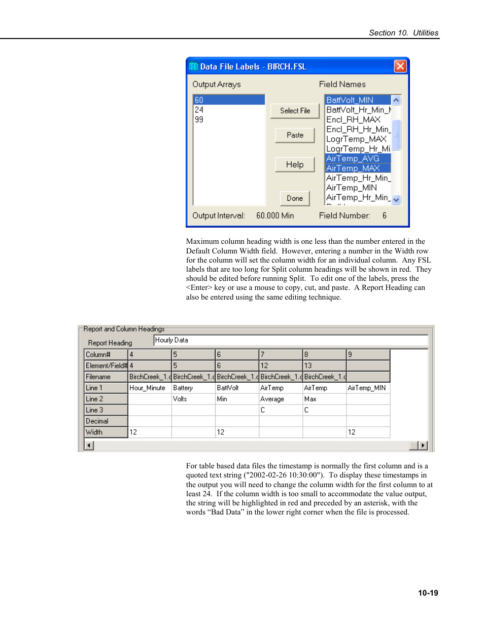 Campbell Scientific RTDAQ Software User Manual | Page 289 / 368