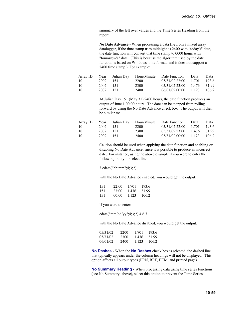 Campbell Scientific RTDAQ Software User Manual | Page 329 / 368