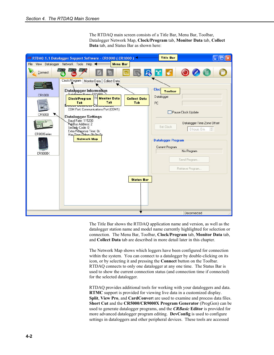 Campbell Scientific RTDAQ Software User Manual | Page 38 / 368