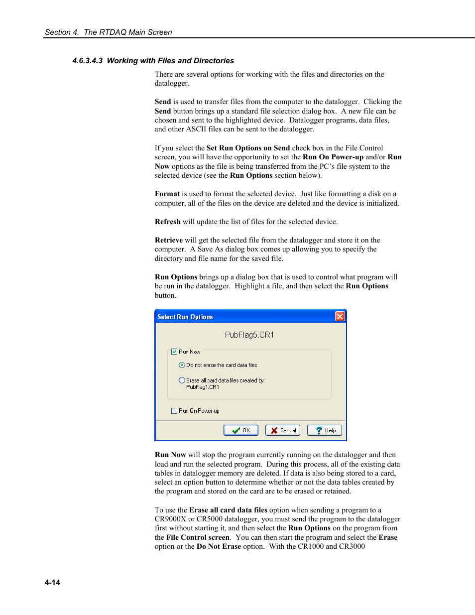 3 working with files and directories | Campbell Scientific RTDAQ Software User Manual | Page 50 / 368