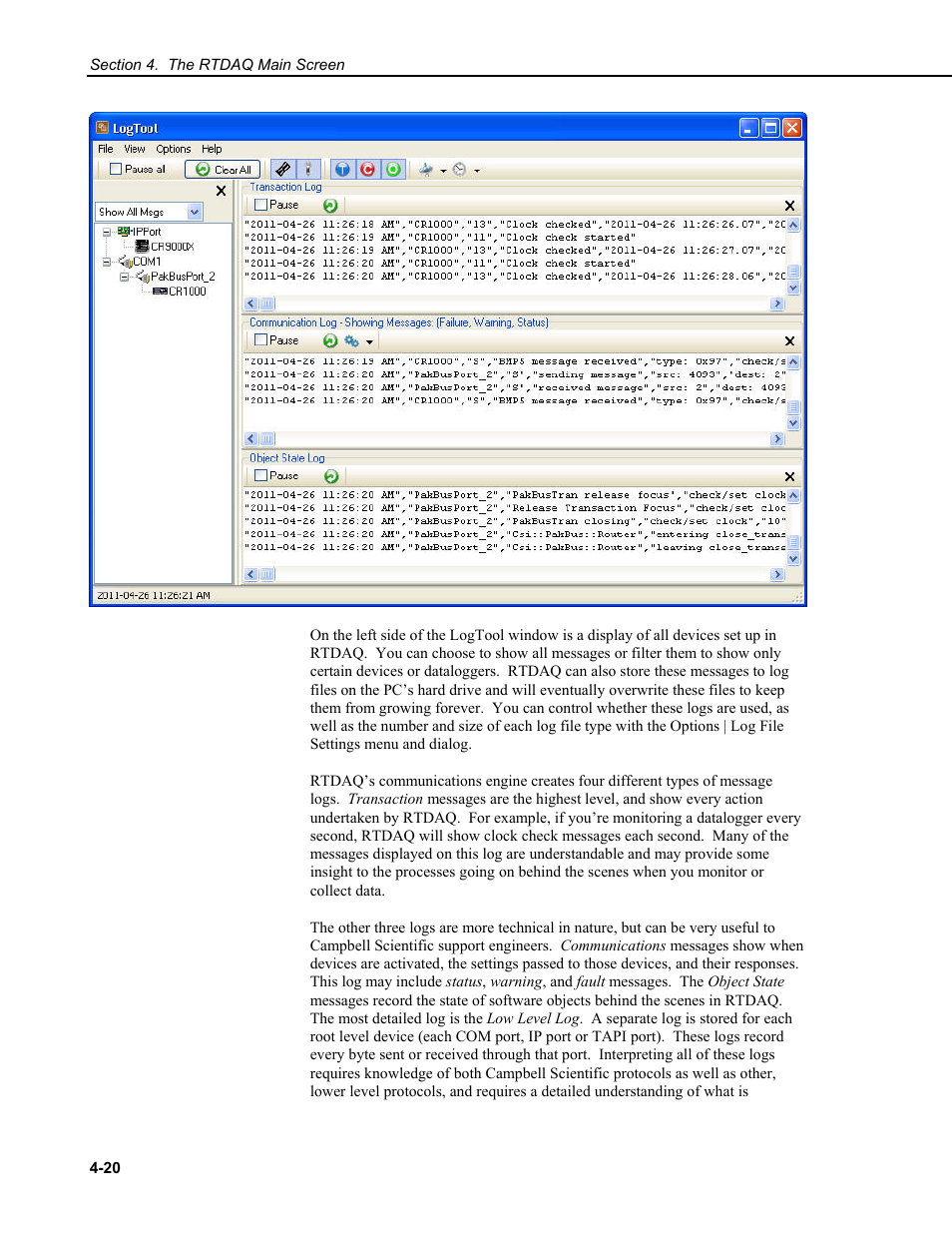 Campbell Scientific RTDAQ Software User Manual | Page 56 / 368