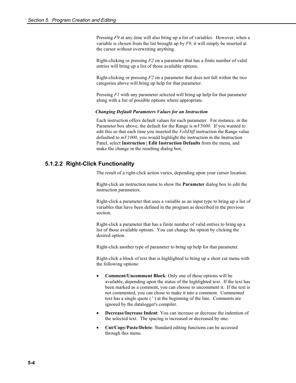 2 right-click functionality | Campbell Scientific RTDAQ Software User Manual | Page 64 / 368