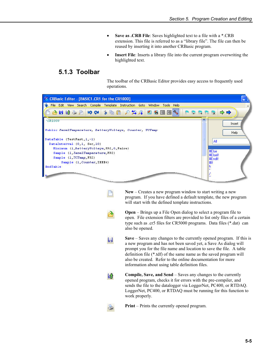 3 toolbar | Campbell Scientific RTDAQ Software User Manual | Page 65 / 368
